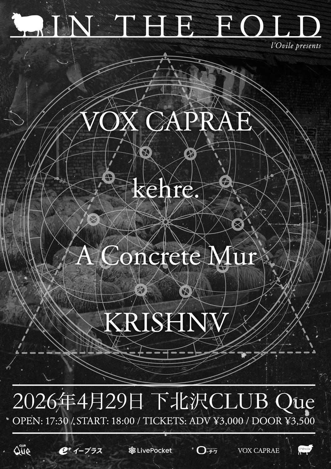 4月29日 CLUB Que チケット